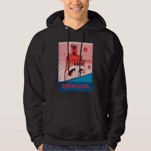Gjirokastra Albanien Stadt Skyline Silhouette Umri Hoodie