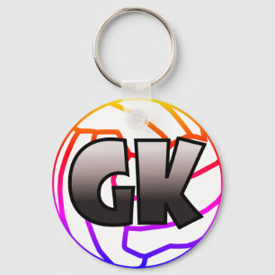 GK Ziel-Wächternetball-Spieler-Position Schlüsselanhänger