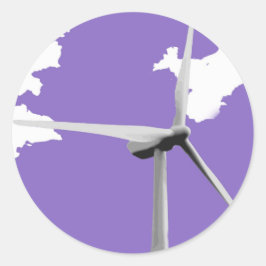 GKWF lila Runder Aufkleber