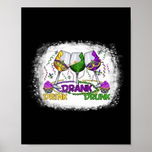 Gl of Wine Mardi Rodelbahn mit Aussicht Weinroute Poster