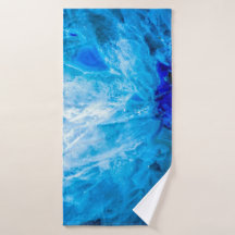 Glace Blue Crystal Gem Gemstone Agate Quartz