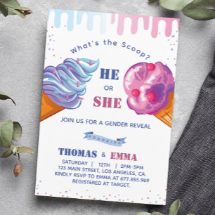 Glace Cream Genre RevezParty Invitation