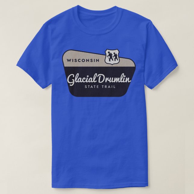 Glacial Drumlin Staat Wandern neben dem Wasser T-Shirt (Design vorne)