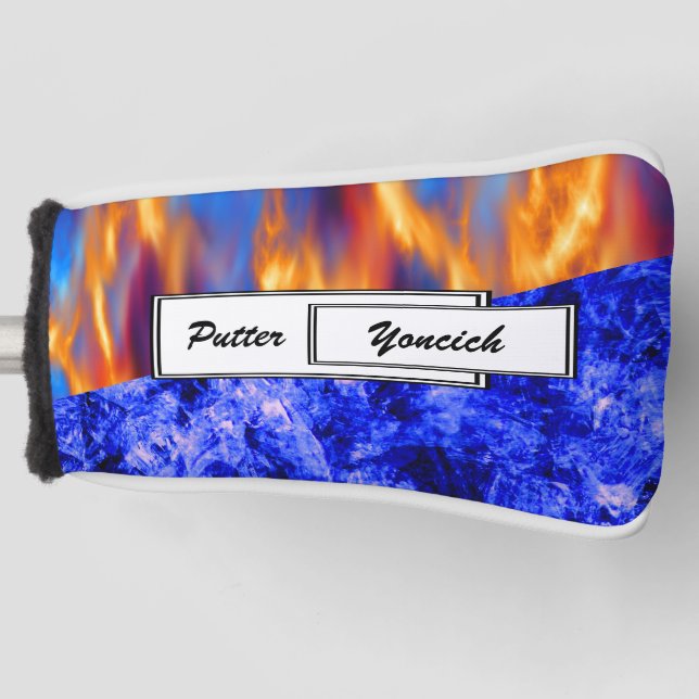 Glaciem et Ignis by Kenneth Yoncich Golf Headcover (Vorderseite)