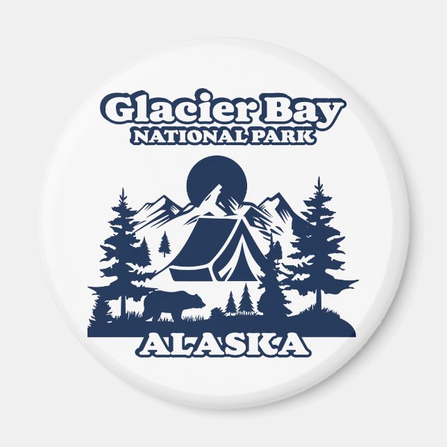 Glacier Bay Alaska Magnet (Vorne)