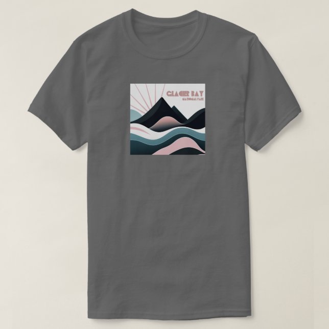 Glacier Bay National Park Colored Hills T-Shirt (Design vorne)