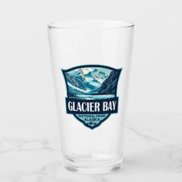 Glacier Bay National Park Illustration Retro Glas