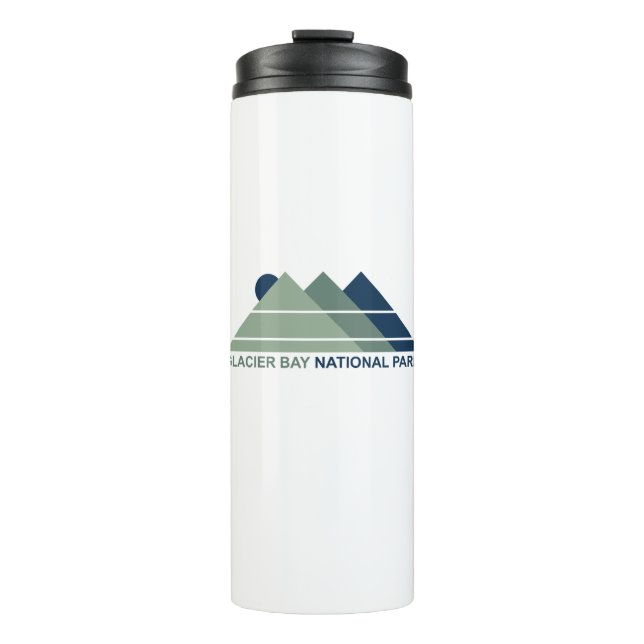 Glacier Bay National Park Mountain Sun Thermosbecher (Vorderseite)