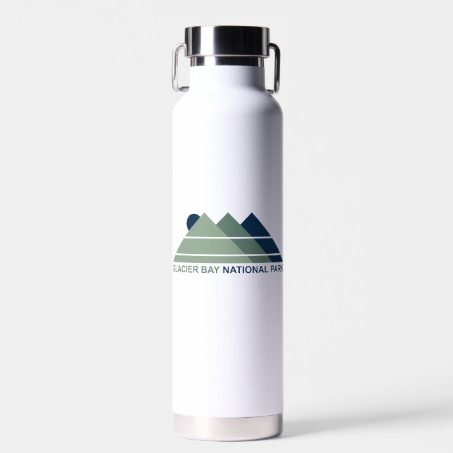 Glacier Bay National Park Mountain Sun Trinkflasche (Vorne)