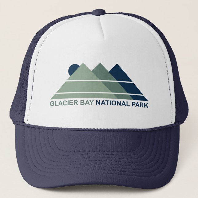 Glacier Bay National Park Mountain Sun Truckerkappe (Vorderseite)