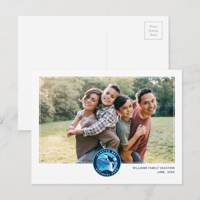 Glacier Bay National Park Postkarte (Vorne/Hinten)