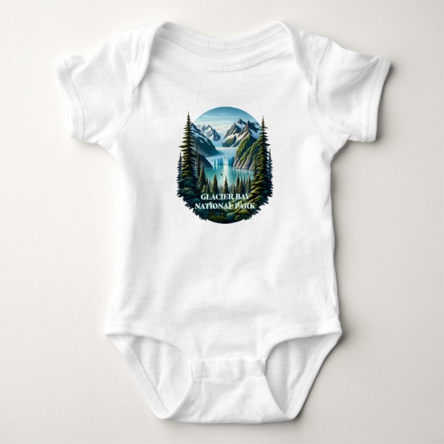 Glacier Bay Nationalpark Alaska Baby Strampler (Vorderseite)