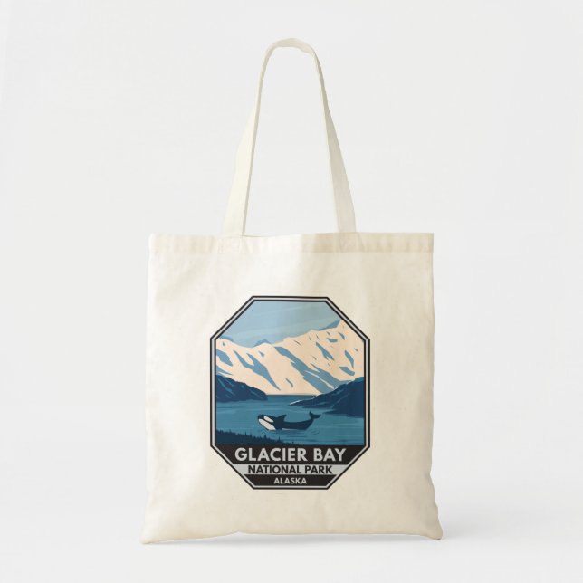 Glacier Bay Nationalpark Alaska Kunst, Dichtung un Tragetasche (Vorne)