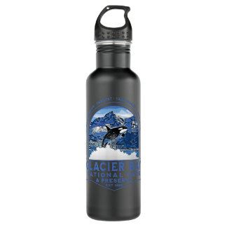 Glacier Bay Nationalpark Alaska Orca Edelstahlflasche