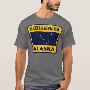Glacier Bay Nationalpark Alaska Retro Abzeichen Ye T-Shirt