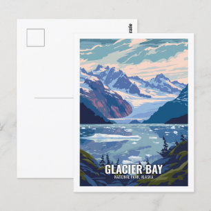 Glacier-Bay-Nationalpark Alaska USA Postkarte