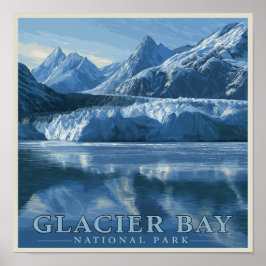 Glacier-Bay-Nationalpark in Alaska Poster
