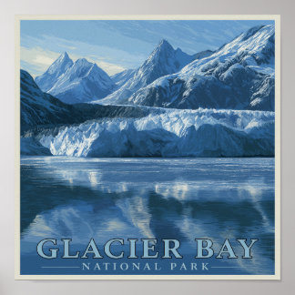 Glacier-Bay-Nationalpark in Alaska Poster