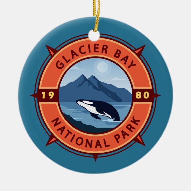 Glacier Bay Nationalpark Ristorante da Enzo Keramik Ornament (Vorne)