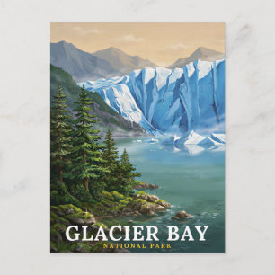 Glacier Bay Nationalpark Szene Postkarte