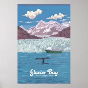 Glacier-Bay-Nationalpark und -Naturschutzgebiet Re Poster