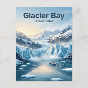 Glacier-Bay-Nationalpark und -schutzgebiet Alaska Postkarte