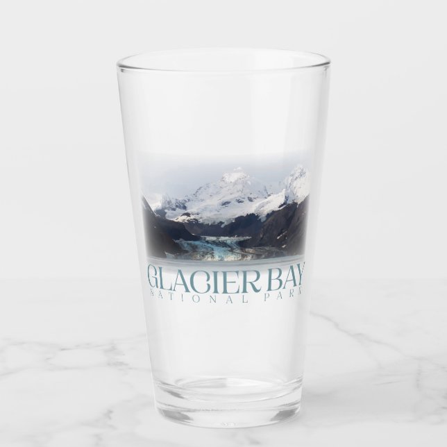 Glacier Bay Pint Glass, Nationalpark Tumbler (Vorderseite)