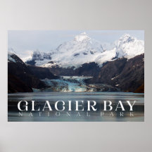 Glacier Bay Poster, Alaska Print