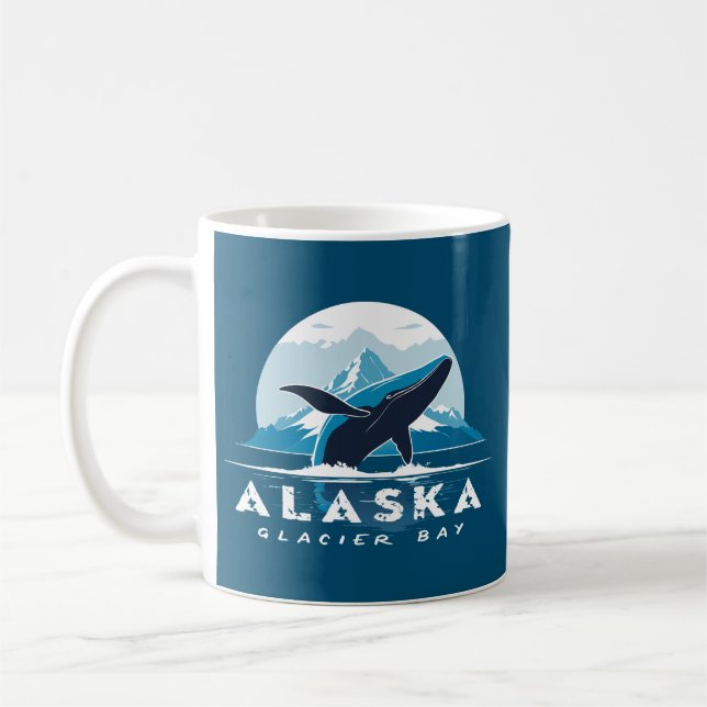 Glacier Bay Whale - Alaska Kaffeetasse (Links)