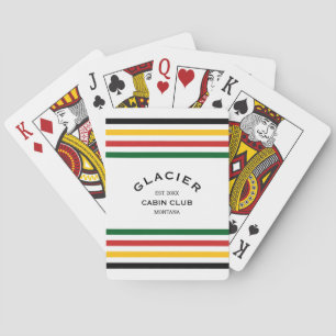 Glacier Cabin Club Custom Wappen Park Spielkarten