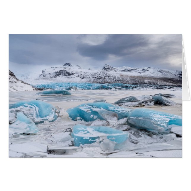 Glacier Ice landschaft, Island (Vorderseite (Horizontal))
