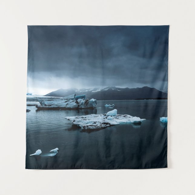 GLACIER IN DER NÄHE DES WASSERKÖRPERS WANDTEPPICH (Vorderseite)