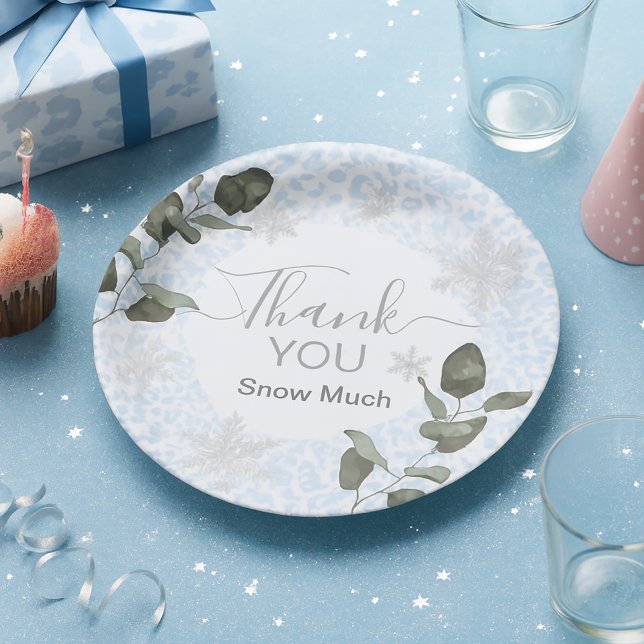 Glacier Leopard Winter Pappteller (Von Creator hochgeladen)