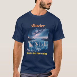 Glacier Massive Ice Navy Blue T-Shirt
