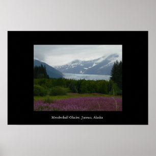 Glacier Mendenhall, Juneau, Alaska Poster