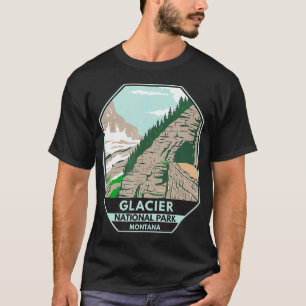 Glacier National Park Auf dem Weg zur Sun Road Mon T-Shirt