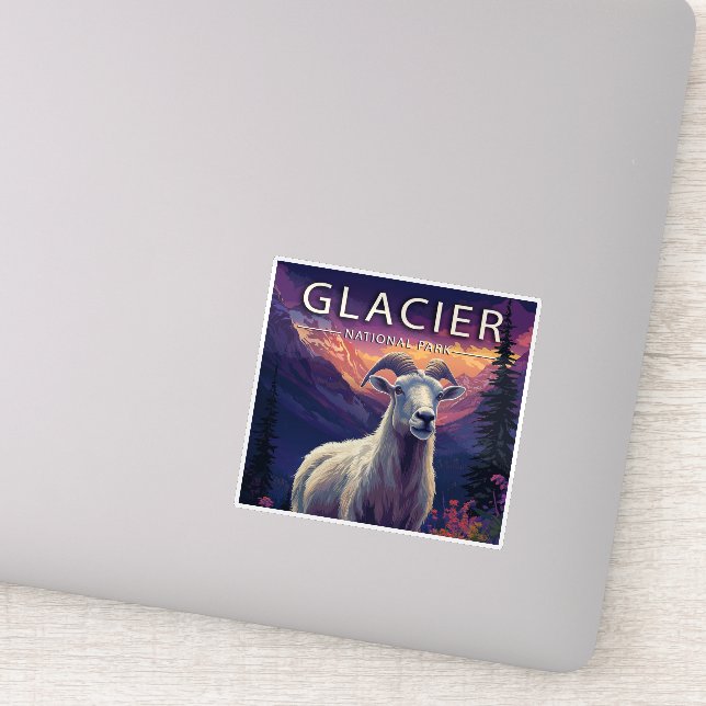 Glacier National Park Aufkleber (Detail)