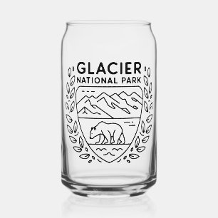 Glacier National Park Bear Emblem Dosenglas