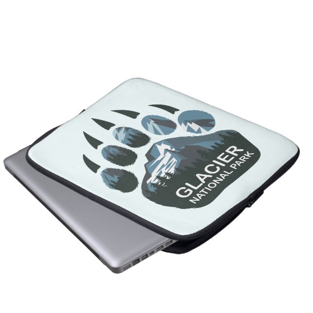 Glacier National Park Bear Paw Laptopschutzhülle (Vorne Knopf)