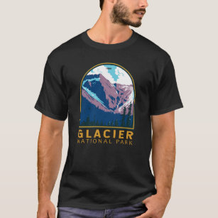 Glacier National Park Canada Travel Art Vintag T-Shirt