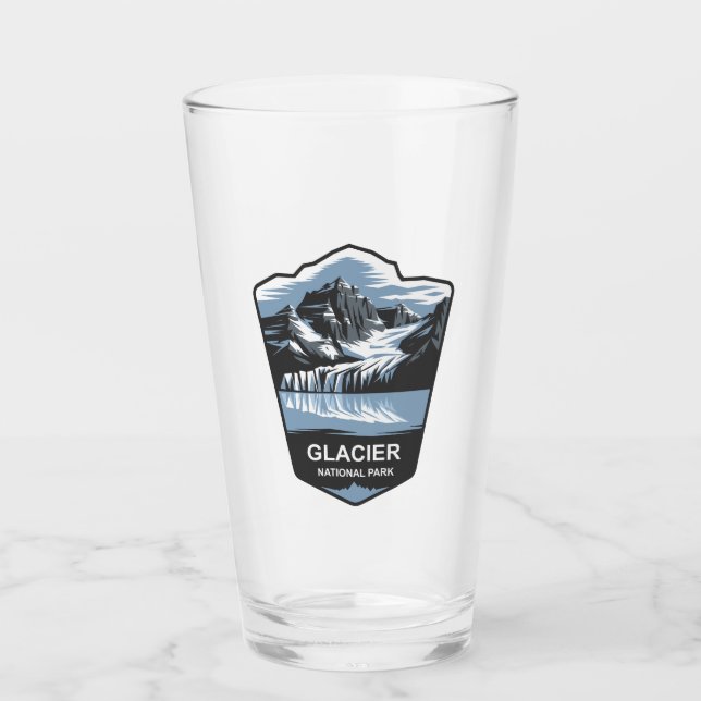 Glacier National Park Emblem Glas (Vorderseite)