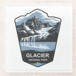 Glacier National Park Emblem Glasuntersetzer