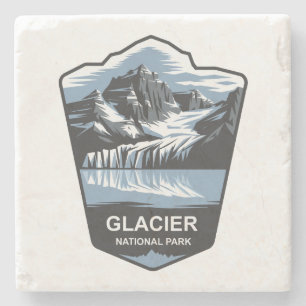 Glacier National Park Emblem Steinuntersetzer