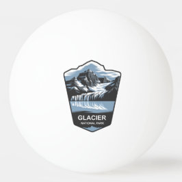 Glacier National Park Emblem Tischtennisball