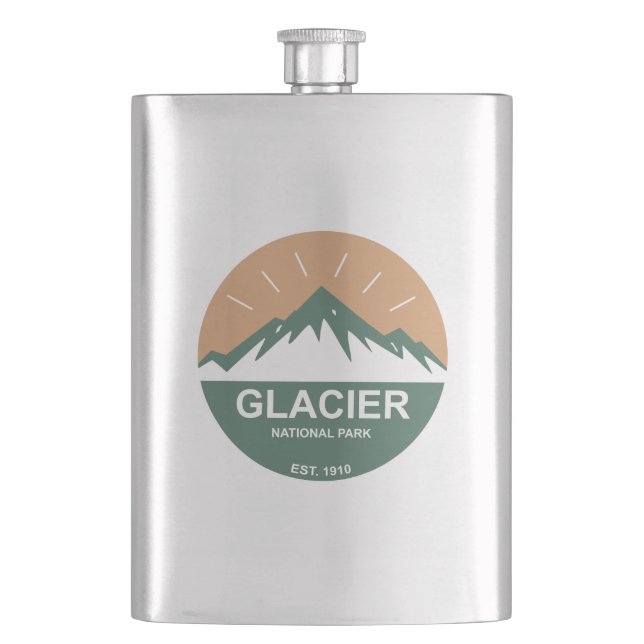 Glacier National Park Flachmann (Vorderseite)