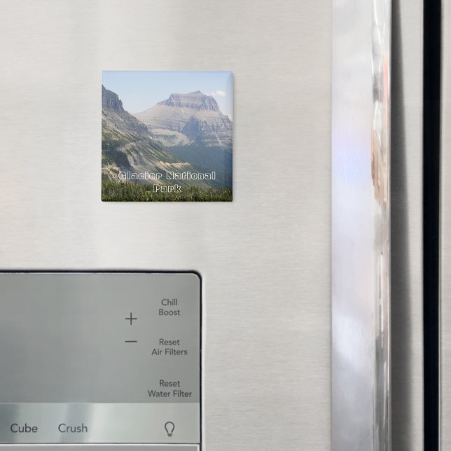Glacier National Park Foto Magnet (In Situ (Kühlschrank))