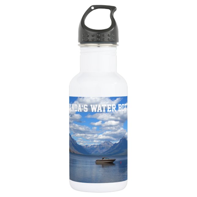 Glacier National Park Fotografie Trinkflasche (Vorderseite)
