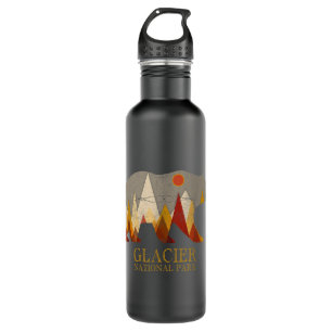 Glacier National Park Grizzly Bär Montana Edelstahlflasche