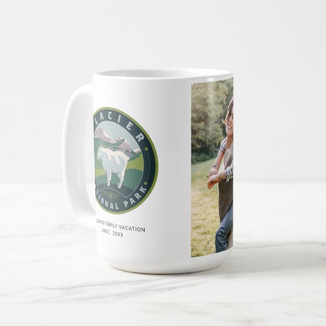 Glacier National Park Kaffeetasse (Vorderseite Links)