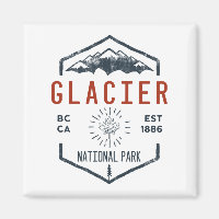 Glacier National Park Kanada Vintag Not leidend